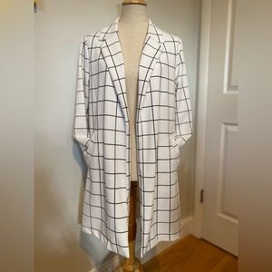 Melloday Windowpane Cardigan